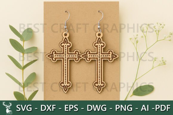 Christian Dangle Earrings – A Stylish Laser Cut Design