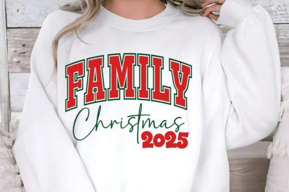 Christian Family Christmas 2025 SVG PNG for Graphics & Crafts