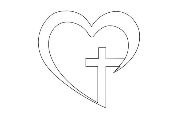 Christian Love Vector Art: Ideal for Graphics and Illustrations