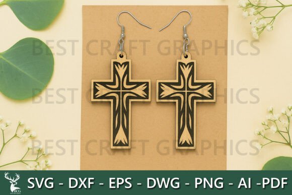 Elevate Your Earrings: Sacred Heart Dangle Laser Cutting