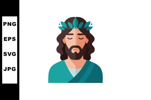 Jesus Christ Vector Illustration for Graphics & Crafts
