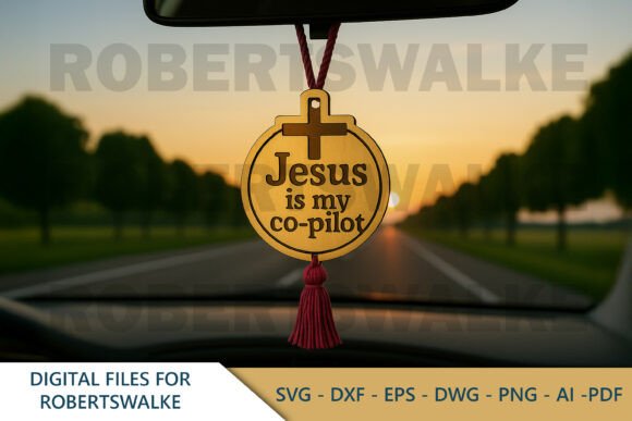Jesus Co-Pilot Laser Cut Car Charm: A Crafty Review