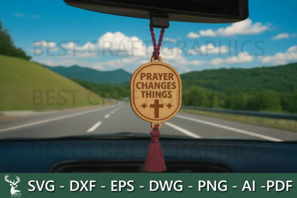 Prayer Changes Things Hanger: A Laser-Cut Ornament for Faith